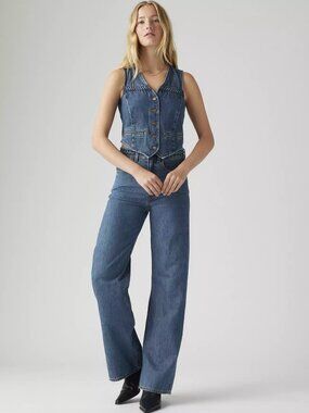 Levi's Premium Women Big Yikes Ribcage Wide Leg Braided Jeans Size 28 or 29 NWT
